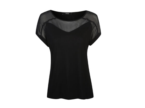 blac mesh insert top